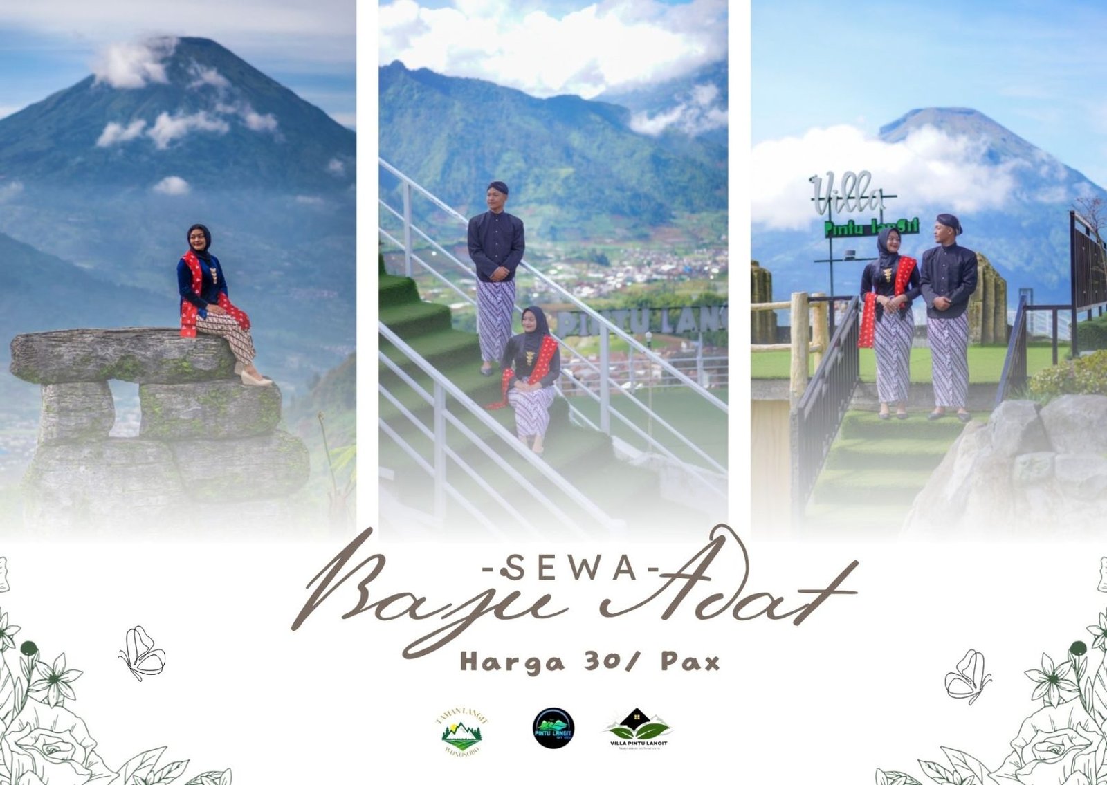 Baju adat jawa Di villa Pintu Langit